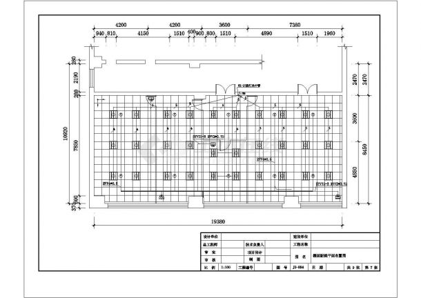 某大型企业机房电气设计CAD图-图二