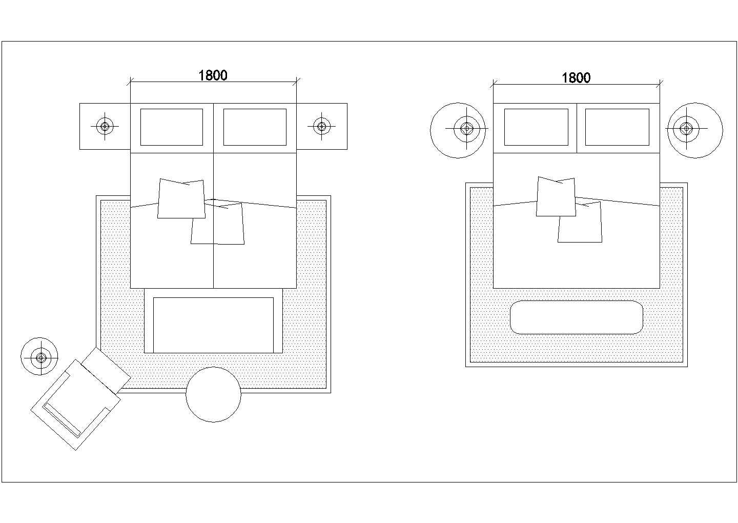 家具平面模块室内装修CAD图