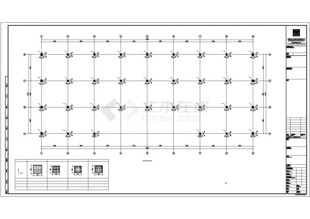 济南市某大型五金加工厂4层框架结构加工厂房设计CAD图纸（2套方案）-图一