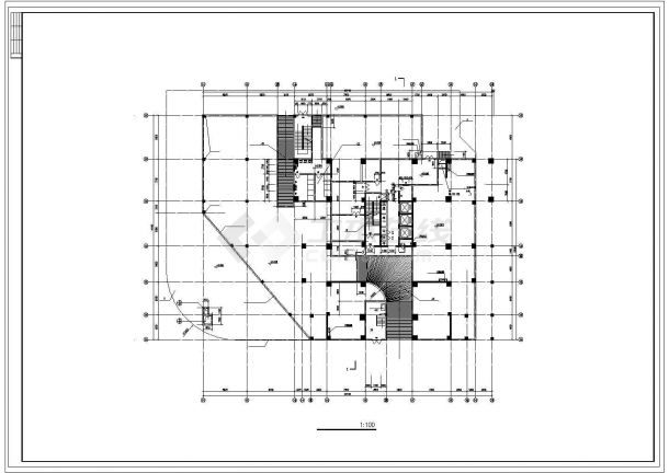 最新高层住宅建筑CAD布置图-图一