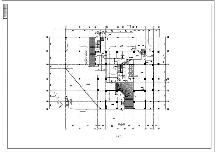 最新高层住宅建筑CAD布置图_图1