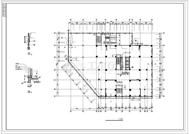 最新高层住宅建筑CAD布置图-图二