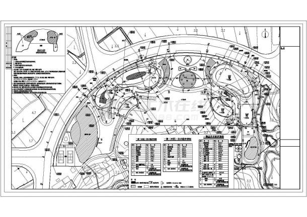 某市市民中心（多馆一中心）文化广场景观绿化设计CAD图-图一