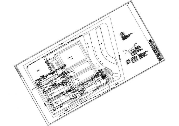 某厂区汽车研究院检测中心给排水施工图_图1