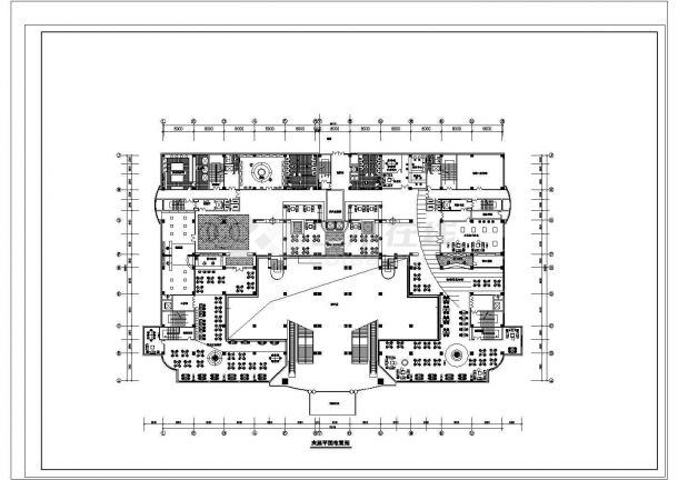 40000平方米东城广场酒店式公寓设计施工cad图，共十六张-图二