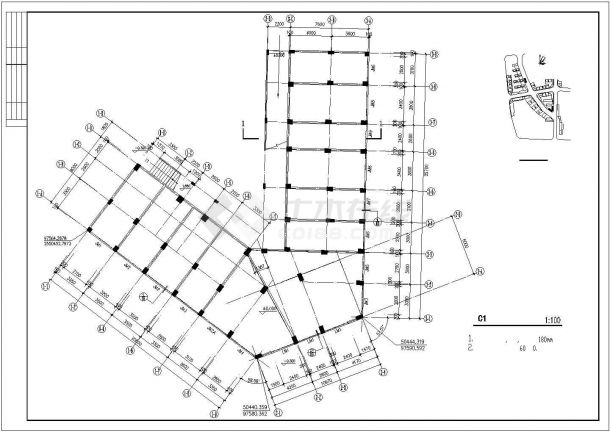新城市住宅区高层住宅建筑设计CAD施工图-图二