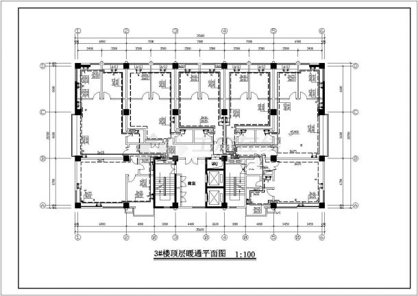 【河北】某高层住宅楼采暖、防排烟设计施工CAD图（节点图）-图二