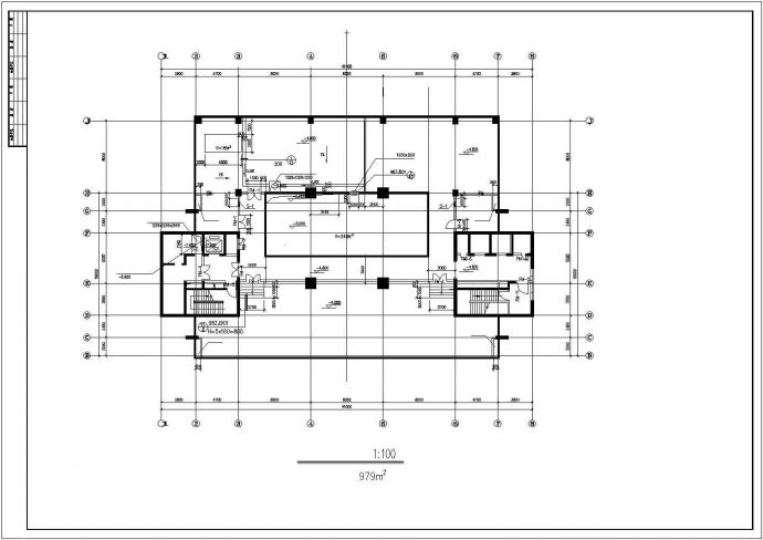 某十八层高层办公建筑方案设计含地下室CAD施工图_图1