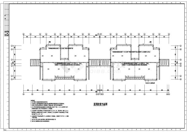 【南京】某地六层公寓全套电气设计施工cad图纸（含阁楼）-图一