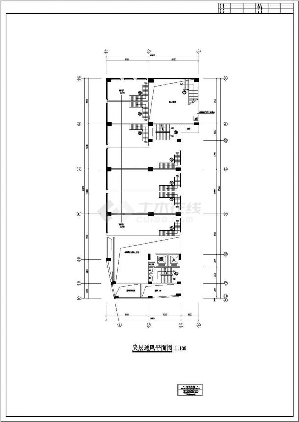 某高层综合楼通风及防排烟系统设计cad施工图（含设计说明，31张图）-图一