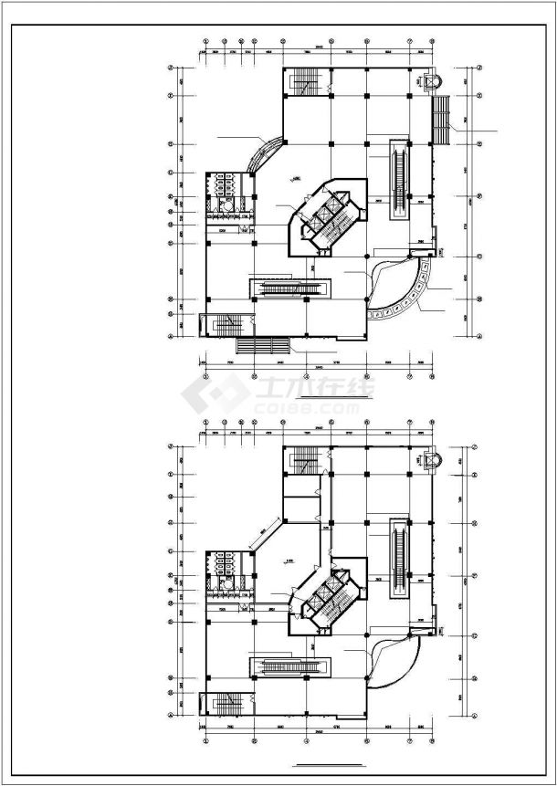 高层商住楼建筑设计CAD施工图-图二