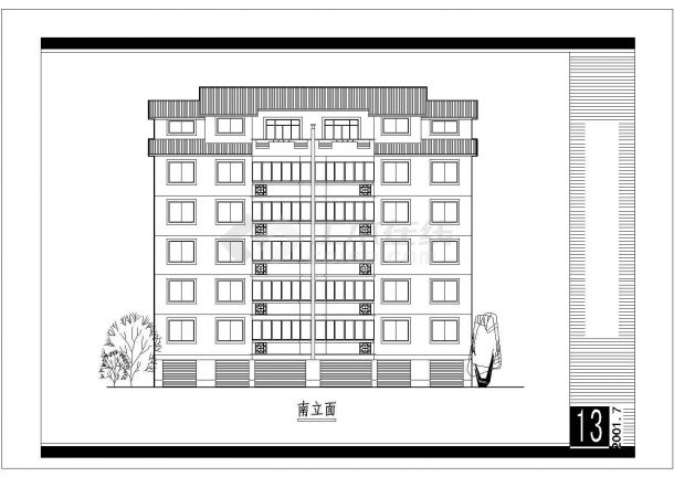 典型多层住宅楼户型设计cad平面方案图图集（甲级院设计，种类齐全）-图一