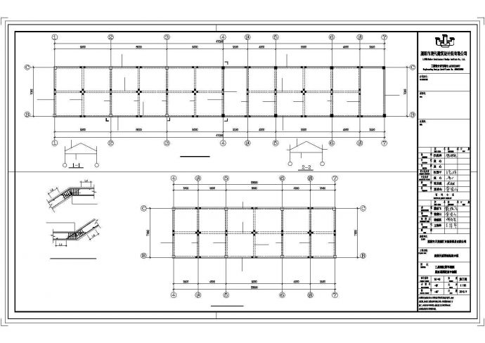 兰州市某批发市场2层钢混框架结构商业楼全套结构设计CAD图纸_图1