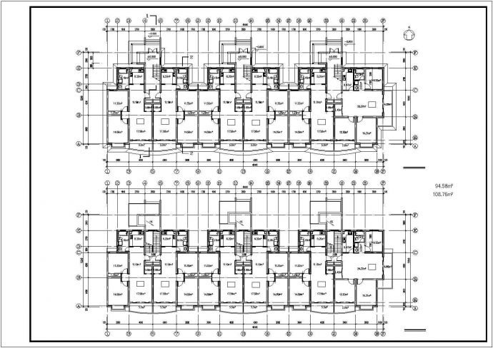 某大型社区公寓楼设计CAD全套建筑施工图（含设计说明，含总平面）_图1