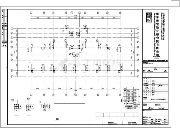 阜阳市溪泉花园小区6层剪力墙结构住宅楼结构设计CAD图纸（含地下2层）-图一