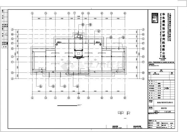 阜阳市溪泉花园小区6层剪力墙结构住宅楼结构设计CAD图纸（含地下2层）-图二
