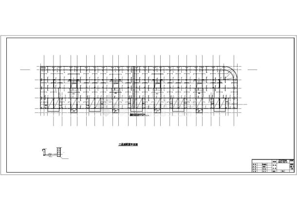 海口市天湖家园小区11+1层框架抗震墙结构安置楼结构设计CAD图纸-图一