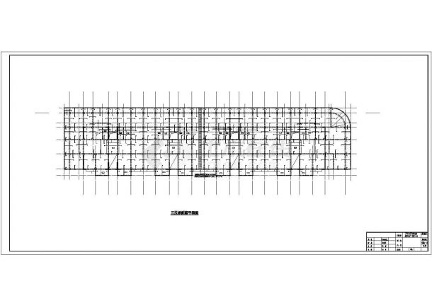 海口市天湖家园小区11+1层框架抗震墙结构安置楼结构设计CAD图纸-图二
