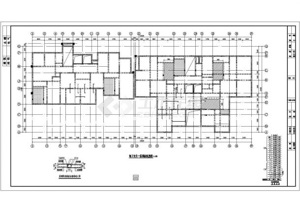 保定市馨炀花园小区18层剪力墙结构住宅楼全套结构设计CAD图纸-图二