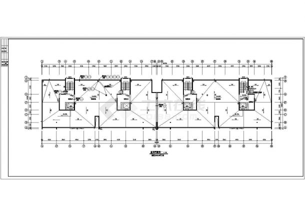 哈尔滨小高层住宅楼装修设计建施cad图，共十一张-图一