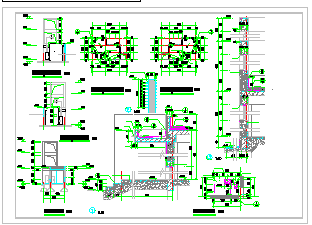 某小区大门完整建筑设计CAD施工图-图二