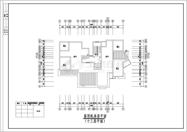 点式小高层住宅楼建筑设计CAD图纸-图二