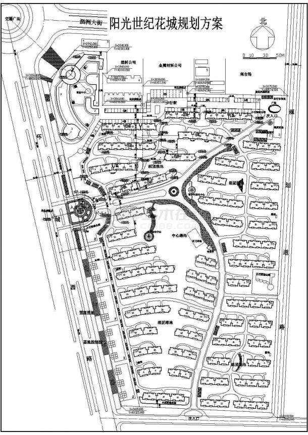 阳光世纪花城规划设计方案图-图一