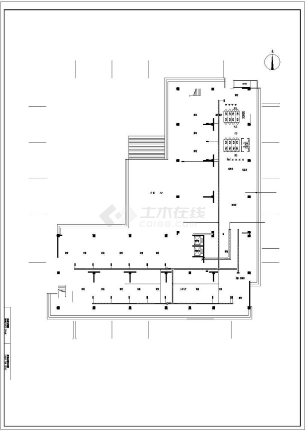 江苏公寓式酒店强弱电设计施工图（商铺 客房）-图二