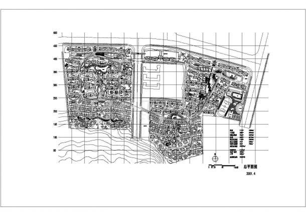 250492平米商业区规划设计施工图-图一