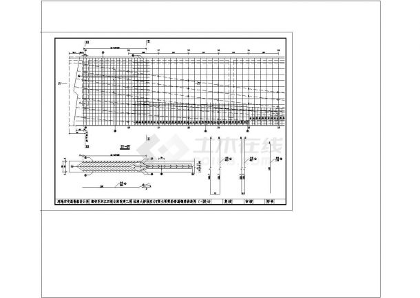 某40米预应力T梁全套CAD建筑设计施工图-图一