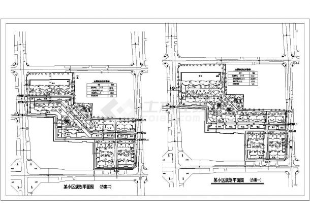 某新建小区规划方案CAD图-图一
