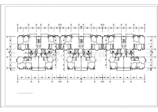 小高层住宅建筑施工CAD图纸-图二