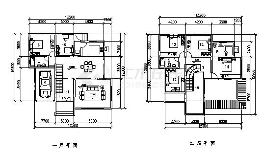 别墅设计_某三层乡村独立欧式别墅建筑施工cad图，含效果图-图一