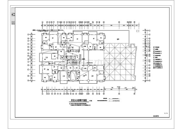 四川某15层电梯公寓全套电气施工cad图（含大楼用电负荷计算表）-图一