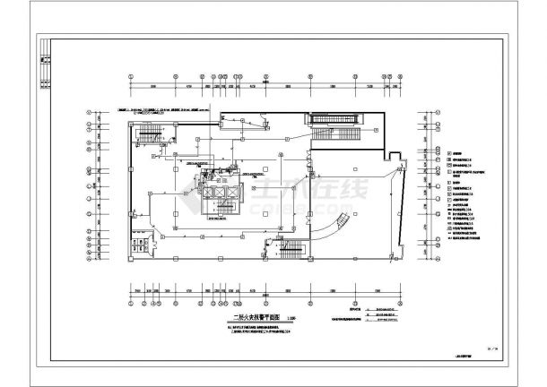 四川某15层电梯公寓全套电气施工cad图（含大楼用电负荷计算表）-图二