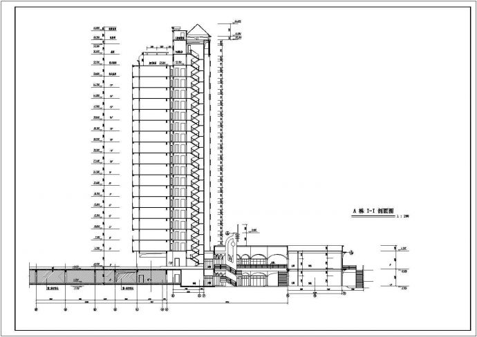 某小高层框剪结构住宅楼建筑设计cad详细施工图_图1