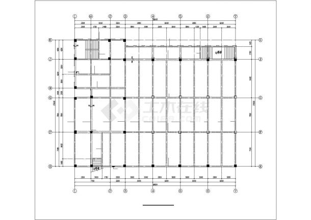 西安市某大学文学院二层框架结构文艺楼全套结构设计CAD图纸-图一