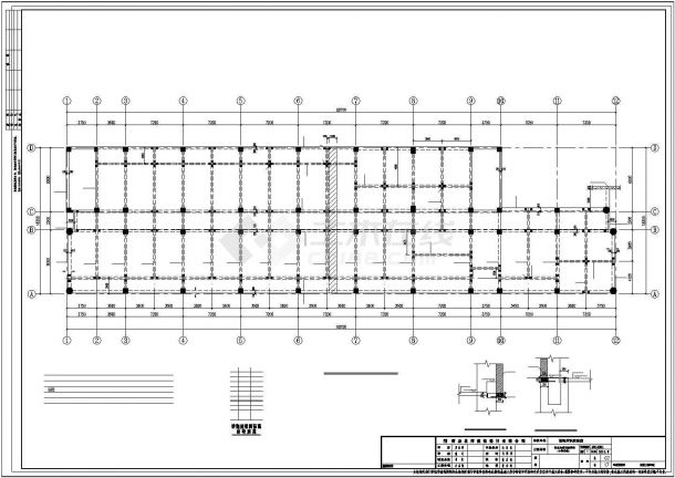 邯郸市鑫园家园小区六层框架结构公寓楼全套结构设计CAD图纸-图一