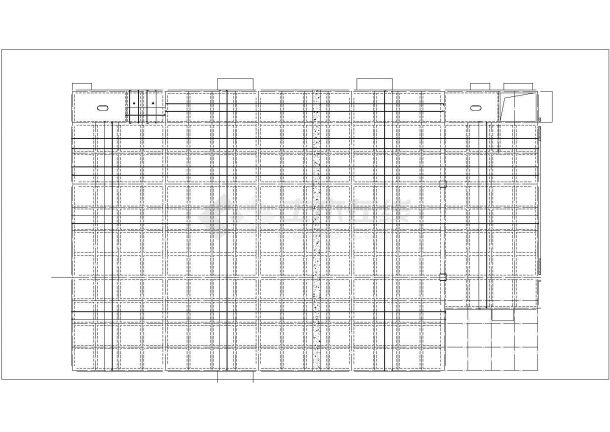 深圳市某大型工业厂区2层框架结构综合办公楼全套结构设计CAD图纸-图一