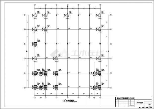 郑州市金水区某大型工厂2层框架结构厂房全套结构设计CAD图纸-图二