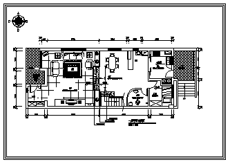 别墅设计_某三层别墅装饰全套施工cad图，含效果图_图1