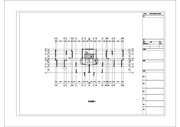 某地区花园式小区现代单身公寓建筑设计施工CAD图纸-图一