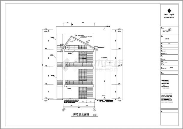 河南某房产公司多层钢结构工程CAD设计图纸-图一