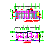 汽车美容建筑结构设计CAD施工图-图一