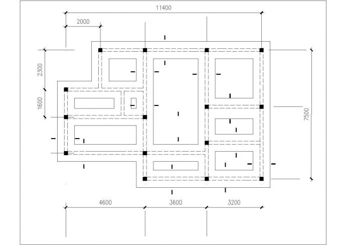 三亚市紫金花园小区2层砖混结构单体别墅建筑结构设计CAD图纸_图1