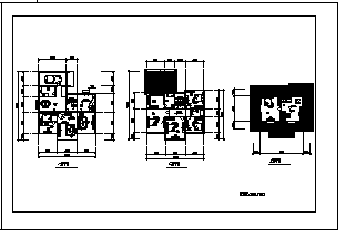 别墅设计_300平米某三层欧式小别墅建筑施工cad图纸-图一