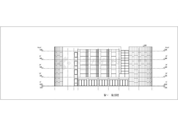 郑州市某高校2380平米4层框架结构教职工住宅楼建筑设计CAD图纸-图一