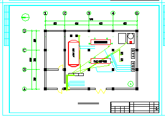 水源热泵完整cad机房设计施工图-图一