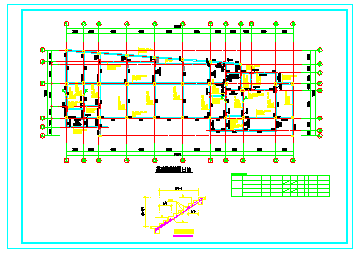 四层幼儿园框架结构建筑cad全套设计图-图一