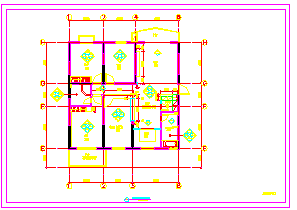 四居室家装平立面设计cad施工图_图1